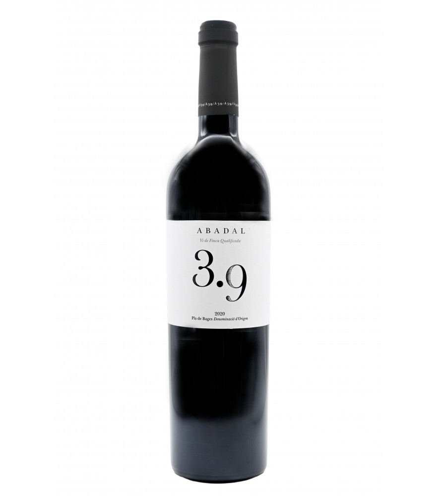 Abadal 3.9 de Abadal, vino tinto de la D.O. Pla de Bages.