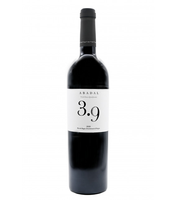Abadal 3.9 de Abadal, vino tinto de la D.O. Pla de Bages.