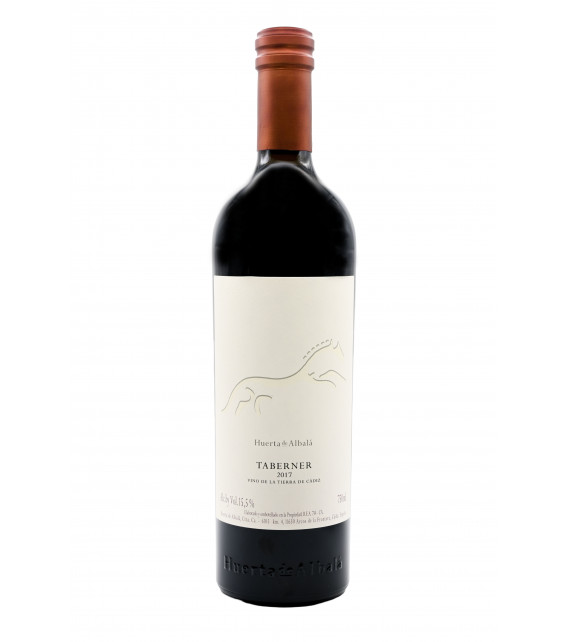 Taberner de Huerta de Albalá, vino tinto de la Tierra de Cádiz.