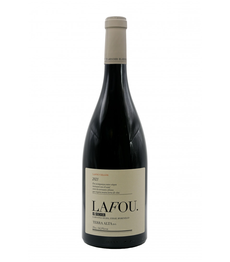 Lafou El Sender de La Fou Celler, vino tinto de la D.O. Terra Alta.