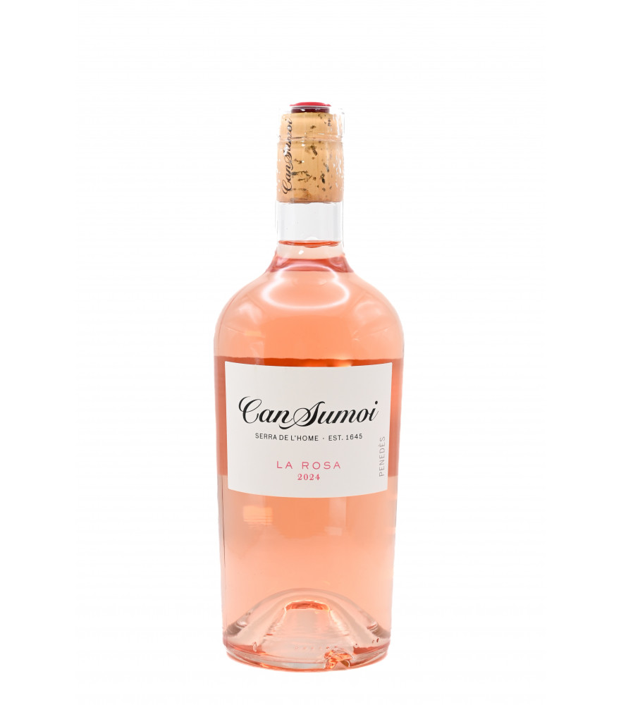 Can Sumoi Rosado La Rosa de Can Sumoi, vino rosado de la D.O. Penedès.