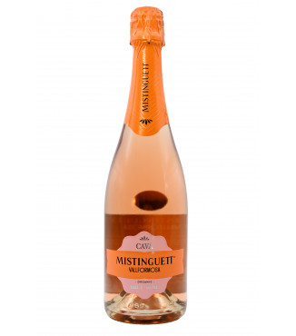 Mistinguett Rosado Brut de Vallformosa, cava de la D.O. Cava.