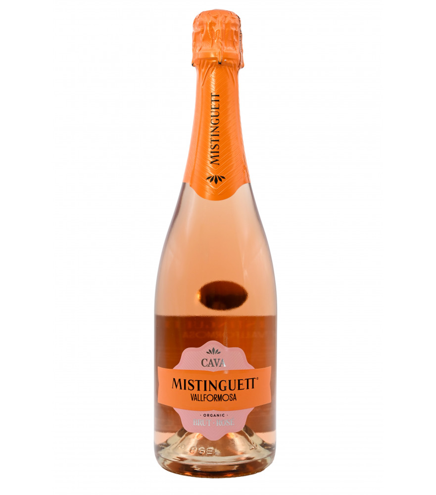 Mistinguett Rosado Brut de Vallformosa, cava de la D.O. Cava.