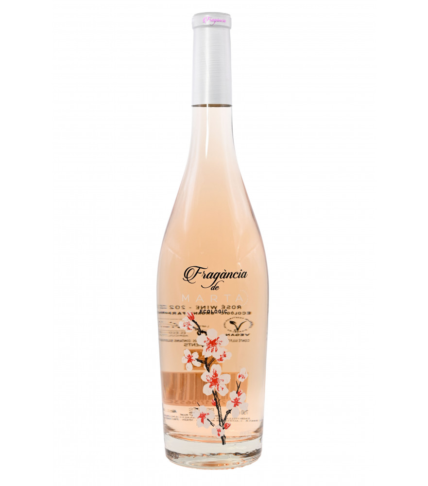 Fragancia de Marta, vino rosado ecológico de la D.O. Penedès.